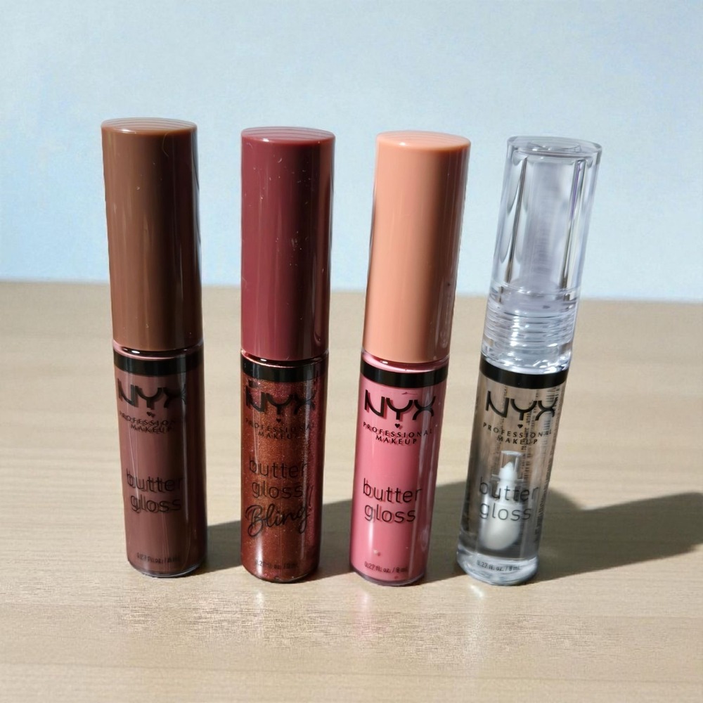 NYX Professional Makeup Butter‎ Gloss & Butter Gloss Bling Set 4 Shades 0.27 fl